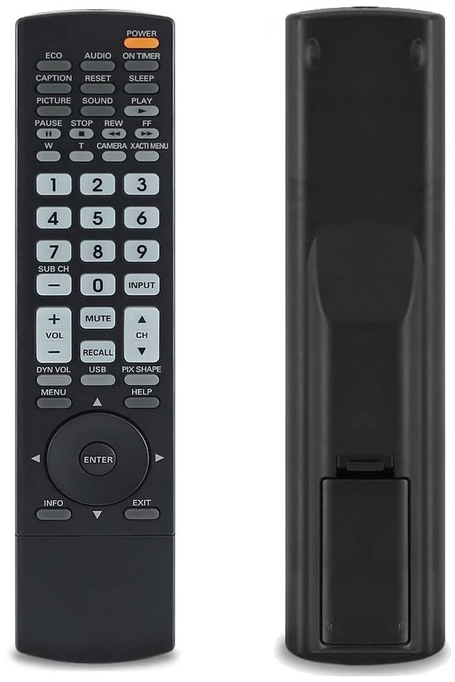Main image of Replacement Remote Control for Sanyo GXEB GXEA TV DP46840 DP55441 DP40142 DP50710 DP52449 DP50749 DP50740 DP52440 LCD42E30FA DP32640 DP37840 DP42840 DP26648 DP32242