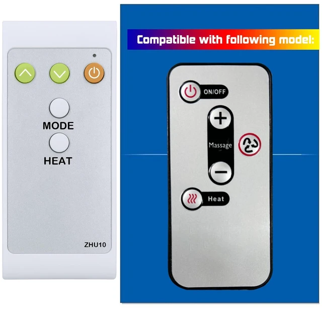 Main image of Replacement Remote Control for Miko YOISHO Foot Massager MMF-01C MMF-01S MMF-01W MMF-01B MMF-01BL, with Oversized Buttons