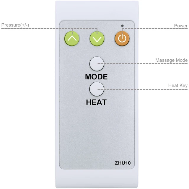 Alt view image 3 of 7 - Replacement Remote Control for Miko YOISHO Foot Massager MMF-01C MMF-01S MMF-01W MMF-01B MMF-01BL, with Oversized Buttons