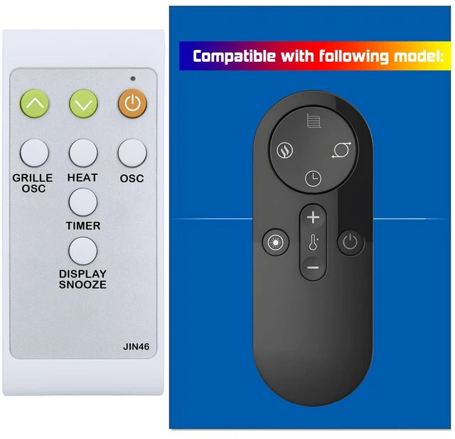 Main image of Replacement Remote Control for Lasko Motion X Whole Room Console Heater CC27350 2033647 Costco,with Oversized Buttons