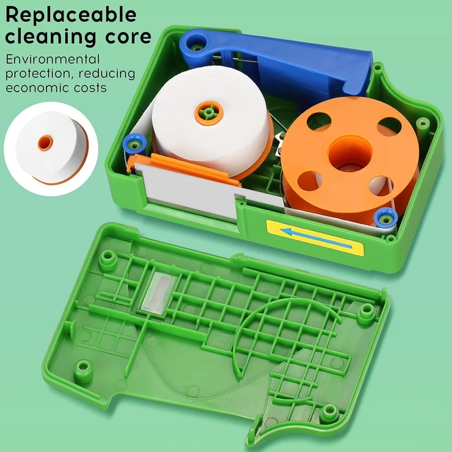 Alt view image 7 of 7 - 3-piece Fiber Optic Cleaning Tool kit,Fiber Optic Cleaning Box Suitable for SC/FC/ST/LC Ports,Cleaning Times Approximately 550 Times,Fiber Optic Cable Connector Cleaner, with 1 Spare Cleaning core