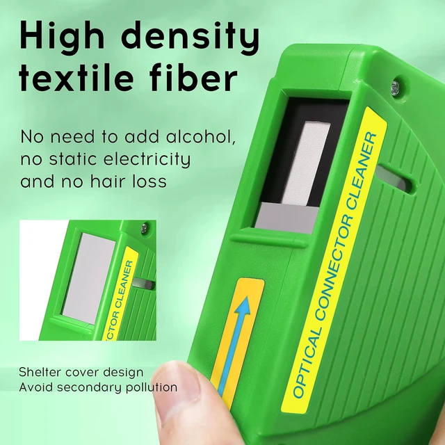Alt view image 6 of 7 - 3-piece Fiber Optic Cleaning Tool kit,Fiber Optic Cleaning Box Suitable for SC/FC/ST/LC Ports,Cleaning Times Approximately 550 Times,Fiber Optic Cable Connector Cleaner, with 1 Spare Cleaning core