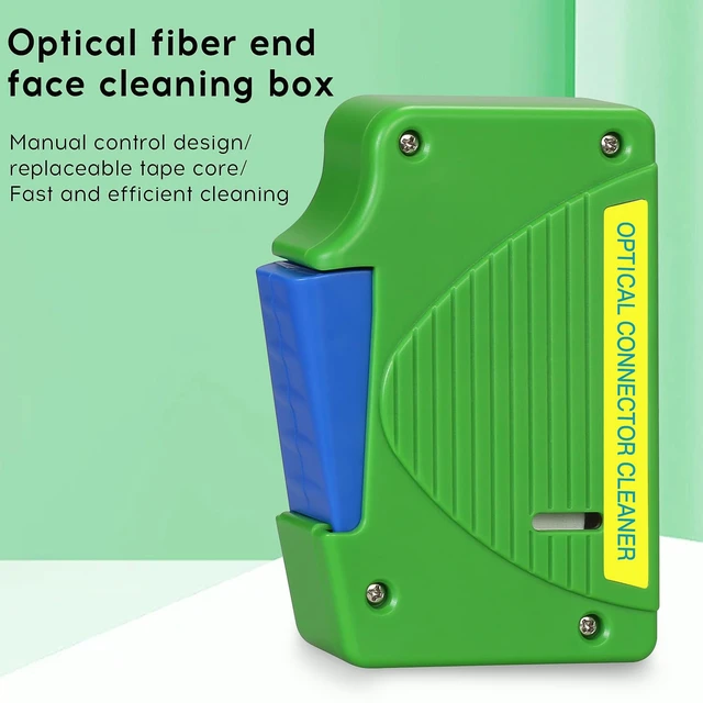 Alt view image 2 of 7 - 3-piece Fiber Optic Cleaning Tool kit,Fiber Optic Cleaning Box Suitable for SC/FC/ST/LC Ports,Cleaning Times Approximately 550 Times,Fiber Optic Cable Connector Cleaner, with 1 Spare Cleaning core