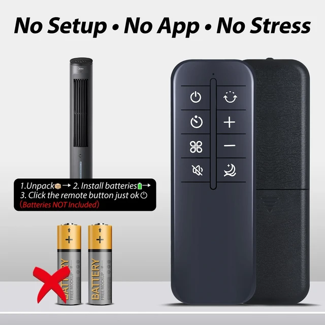 Alt view image 6 of 7 - Replacement Remote Control for LEVOIT 36" Tower Fan & Air Purifier For LEVOIT LP Replacement Tower Fan Remote Control