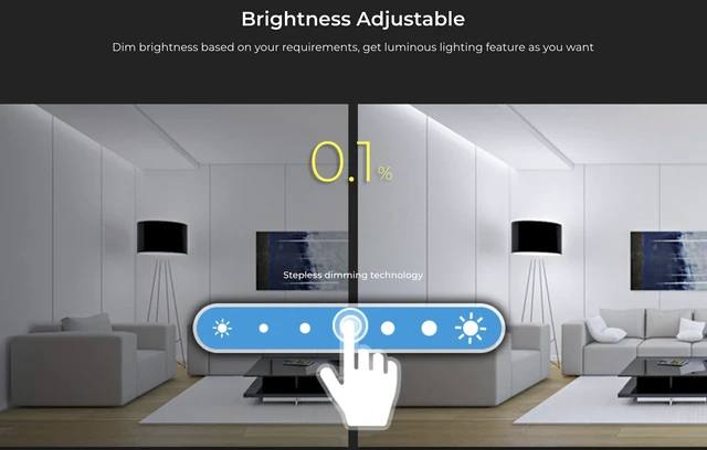 Alt view image 7 of 7 - B0-W RGB+CCT Touch Panel Remote, 1-Zone Wireless 2.4GHz LED Wall Remote for Strip Lights & Smart Bulbs, Battery Operated