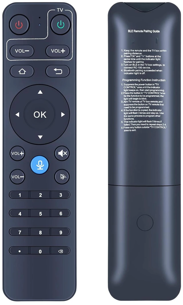 Main image of Replacement Remote for StreamX/XCCTI S5 MAX/X1 Pro Android TV Box Easy pairing,Responsive control