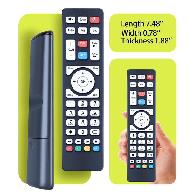 Alt view image 5 of 7 - Replacement Remote Control Intended for MAX TV Gold 5G, Silver and Silver Plus, for Maxytec 4K UG55 5G Plus Set-Top Boxes