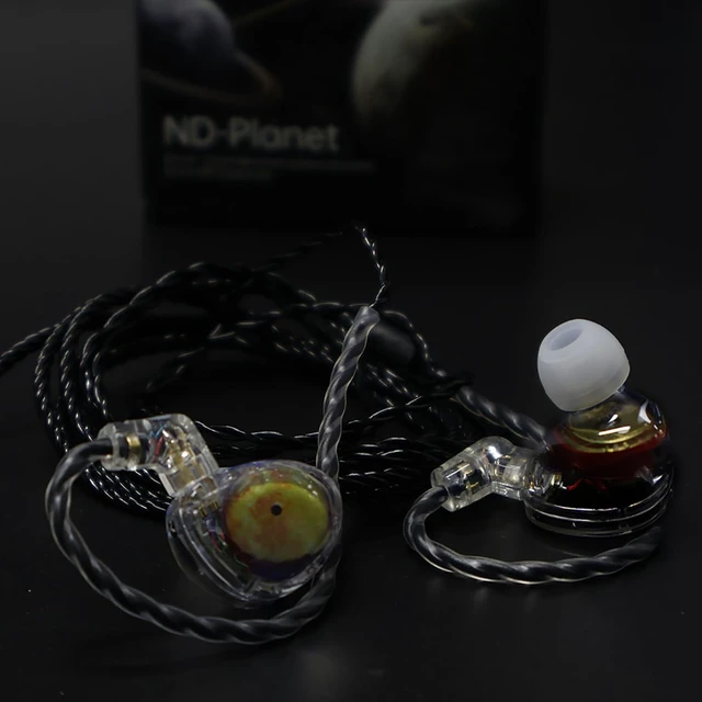 Alt view image 7 of 7 - ND Planet IEM Earphones: 12mm Dual Magnetic Drivers, HiFi Gaming Earbuds with Detachable 2-Pin Cable, Noise Isolating in-Ear Monitors for Musician Audiophile Singer
