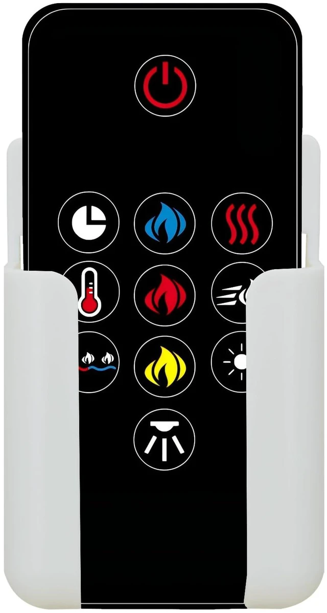 Main image of Replacement Remote Control for Napoleon Electric Fireplace W190-0136-SER NEFVC32H NEFVC38H NEFB50H-SV NEFB60H-SV NEFP32-5019W,with Wall Mounting Bracket