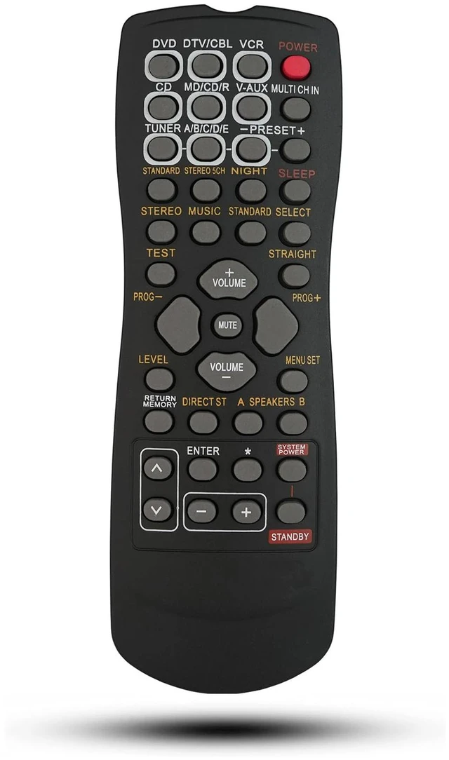Main image of Replacement Remote Control for Yamaha HTR-5740 HTR-5750 RX-V450 DSPAX450 HTR-5740B HTR-5740S HTR-5750S RX-V550 AV A/V Receiver