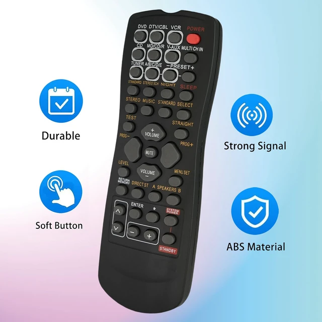 Alt view image 3 of 7 - Replacement Remote Control for Yamaha HTR-5740 HTR-5750 RX-V450 DSPAX450 HTR-5740B HTR-5740S HTR-5750S RX-V550 AV A/V Receiver
