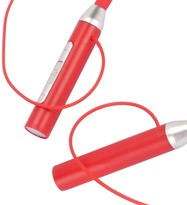 Alt view image 6 of 7 - Neckband Bluetooth Earbuds, Cordless Bluetooth 5.2 IPX5 Stereo Ergonomic Enhanced Bass Neckband Magnetic Headphones for Sports Running Workout (Red)