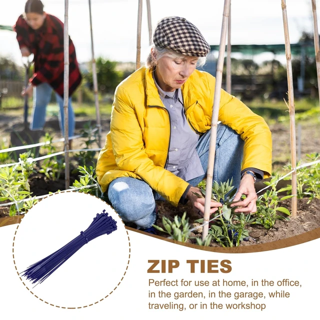 Alt view image 4 of 7 - Zip Ties Plastic Cable Ties, Self-Locking Wire Zip Tie 8 Inch Fit for Home Garden Office Workshop Travel - (1000 Pack, Navy Blue)