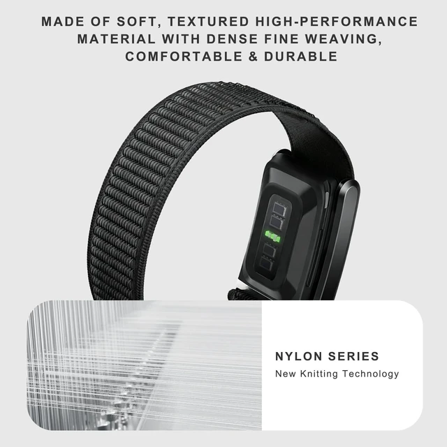 Alt view image 2 of 7 - Nylon sport band compatible with whoop 5.0/MG Navigator Replacement Band, Heavy-Duty Rugged Nylon Velcro Strap, Abrasion & Weather Resistant, Secure Fit for Sport & Daily Wear