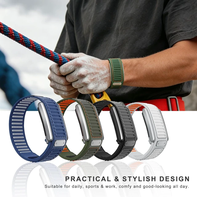 Alt view image 6 of 7 - Nylon sport band compatible with whoop 5.0/MG Navigator Replacement Band, Heavy-Duty Rugged Nylon Velcro Strap, Abrasion & Weather Resistant, Secure Fit for Sport & Daily Wear