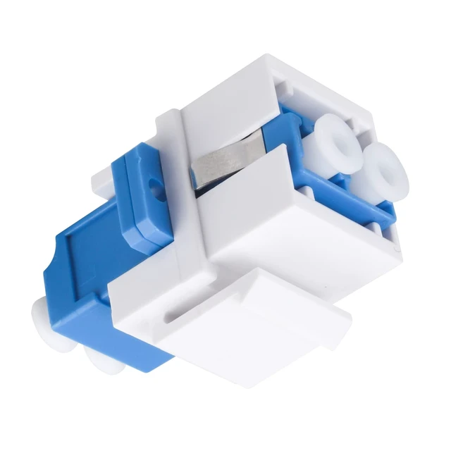 Alt view image 2 of 6 - 8 Pack LC/UPC Fiber Optic Coupler Keystone Jack Modular for Patch Panels and Wall Plates Fiber Optic Cable Adapter LC Duplex Singlemode