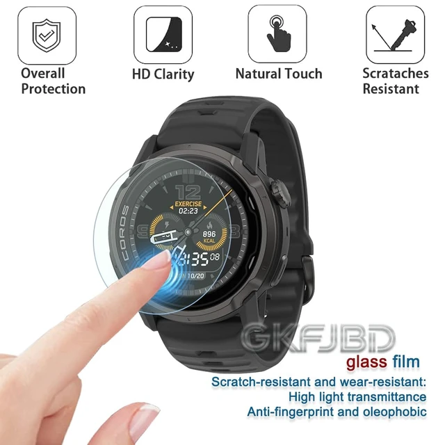 Alt view image 6 of 7 - Screen Protector & Case Compatible for COROS APEX 4 46mm HD Tempered Glass Protective Film and Silicone Soft Cases Not for APEX 4 42mm (Pack of 3+2)