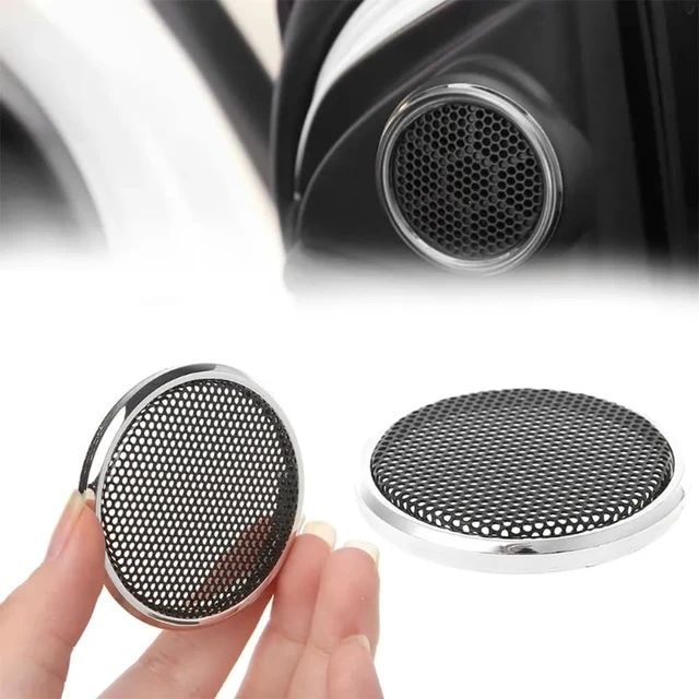 Alt view image 3 of 7 - 2PCS 5" Speaker Grill Covers, Round Speaker Grill Protective Cover Guard Protector, Speaker Decorative Circle,Car Speaker Subwoofer Horn Cover (5 inch)