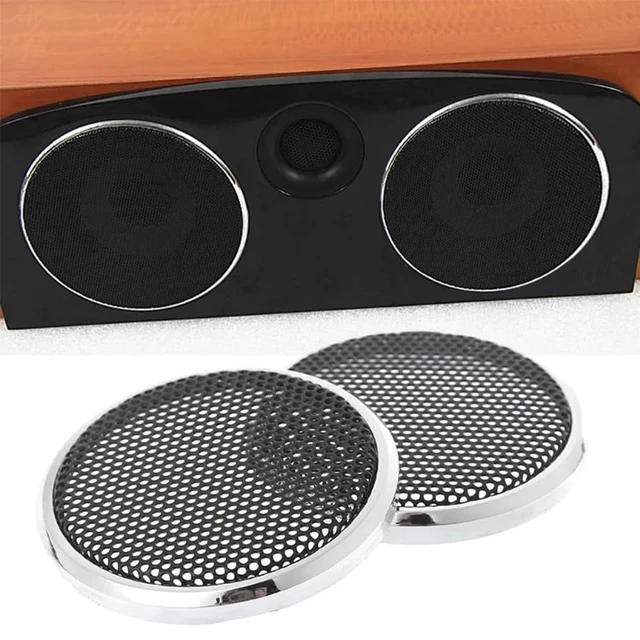 Alt view image 5 of 7 - 2PCS 5" Speaker Grill Covers, Round Speaker Grill Protective Cover Guard Protector, Speaker Decorative Circle,Car Speaker Subwoofer Horn Cover (5 inch)