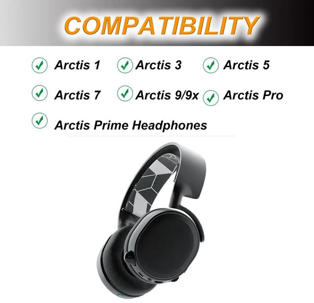 Alt view image 4 of 7 - Replacement Earpads for SteelSeries Arctis 3/Arctis 5/Arctis 7 Arctis 9/Arctis 1/Arctis pro Lossless Wireless Headphone,Ear Pads Cushions with Noise Isolation Memory Foam-Black+Blue