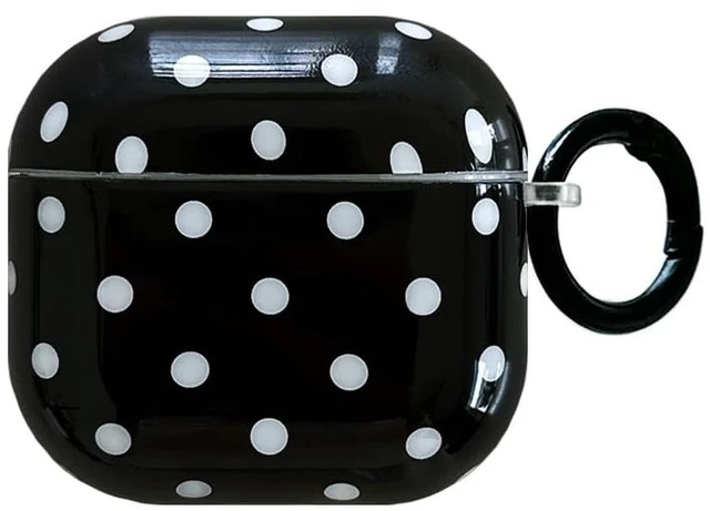 Main image of for Apple Airpods 4 Case with Keychain,Cute Black and White Polka Dot Airpods 4th Generation (2024) Protective Cover,Compatible with MagSafe,Gift for Girl Men Women - Black Small Dots