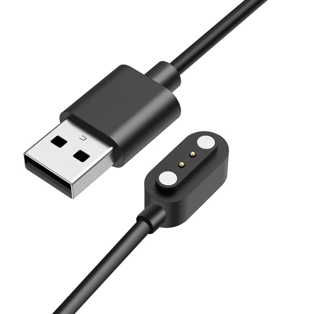 Alt view image 3 of 6 - Compatible with Heijace Dog Bark Collar Charger, Magnetic USB Charging Cable Replacement Charger Cable Compatible with Heijace Dog Bark Collar (2 Pack-Black+White)