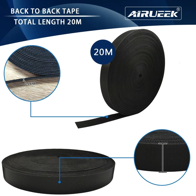 Alt view image 2 of 7 - Cable Straps 65.6 ft x 0.78 in hook and loop tape, Free Cut Length Reusable Cable Ties for Cord Management and Wire Organizer