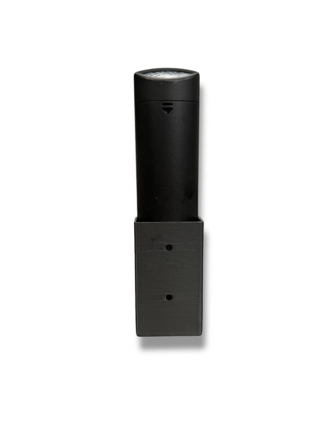 Alt view image 4 of 5 - Compatible Wall Remote Holder for Fire Tv Stick Remote Short Compact Mount Version. Black in Color with Hardware and Adhesive Strip & Screws. (3D Printed in Florida, USA)
