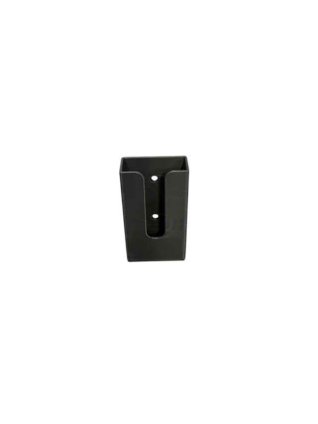Alt view image 5 of 5 - Compatible Wall Remote Holder for Fire Tv Stick Remote Short Compact Mount Version. Black in Color with Hardware and Adhesive Strip & Screws. (3D Printed in Florida, USA)