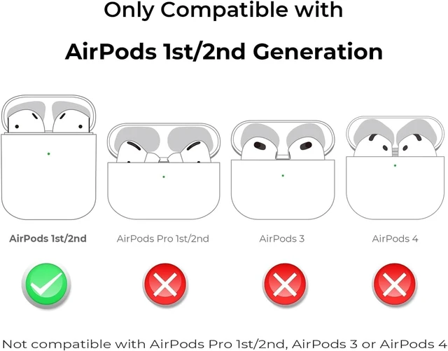 Alt view image 2 of 6 - for AirPods 1/2 Case, Cute 3D Ginger Cat Silicone Shockproof Cover with Carabiner Compatible with AirPods 1/2 Gen (Gray)