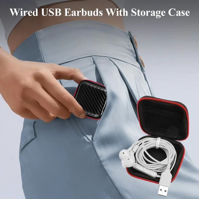Alt view image 5 of 7 - USB Earbuds for PC Laptop Computer with Mic Wired Headphones 7.5FT White USB A Headset with Microphone Audio Control Noise Isolating Earphones for Dell for HP Surface Switch Office Zoom Working