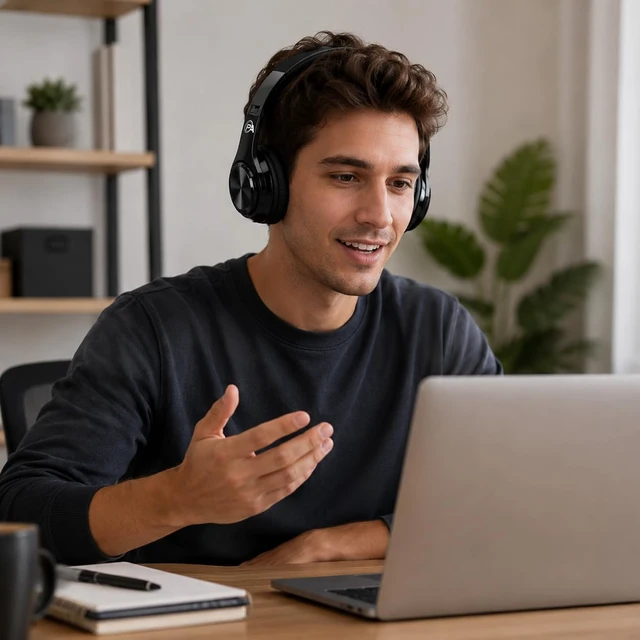 Alt view image 2 of 6 - Gaming Headphones, Wireless Bluetooth Over-Ear, Black with Color Accents, Built-in Mic, HiFi Stereo Sound, Foldable Design-Gaming Headset (Black)