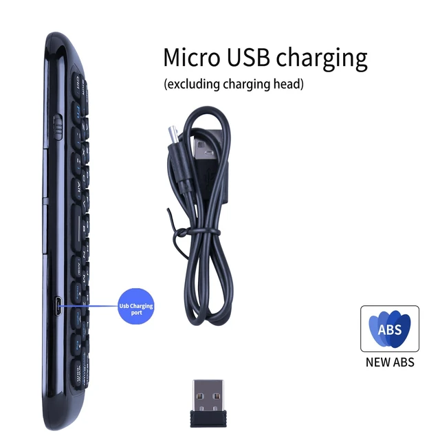 Alt view image 3 of 4 - M8 Air Mouse Remote for Nvidia Shield/Android TV Box/Projector/PC/HTPC with Mini Keyboard & Voice Control