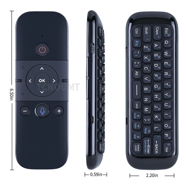 Alt view image 4 of 4 - M8 Air Mouse Remote for Nvidia Shield/Android TV Box/Projector/PC/HTPC with Mini Keyboard & Voice Control