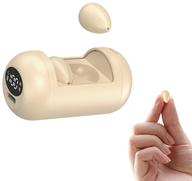 Main image of Skin Tone Invisible Earbuds Tiny Discreet Hidden In Ear Earbuds for Work Mini Wireless Headphones Headset Bluetooth for Small Ears Side Sleepers Comfortable Earphones for Women Sleeping on Side