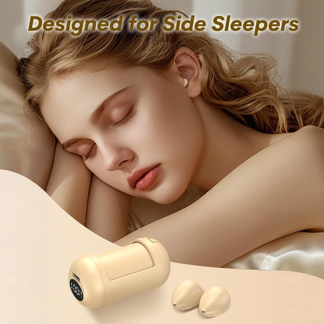 Alt view image 3 of 7 - Skin Tone Invisible Earbuds Tiny Discreet Hidden In Ear Earbuds for Work Mini Wireless Headphones Headset Bluetooth for Small Ears Side Sleepers Comfortable Earphones for Women Sleeping on Side