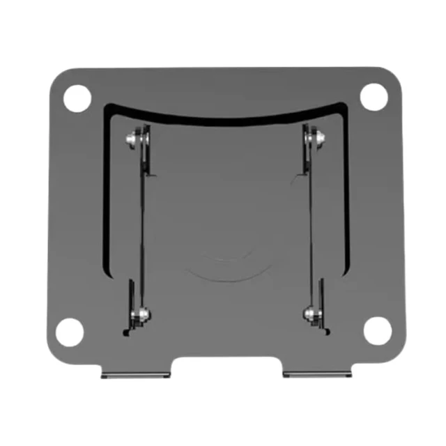 Alt view image 5 of 6 - Adjustable Laptop Stand for Desk, Foldable Aluminum Laptop Riser with 360° Rotating Base, Ergonomic Ventilated Computer Stand, Height Adjustable Holder Compatible with MacBook, Dell, HP, Lenovo