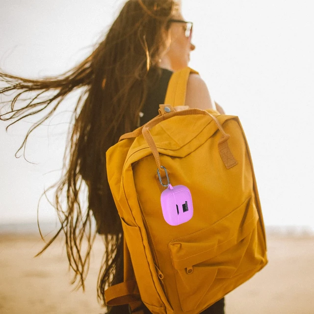 Alt view image 6 of 6 - Compatible for JBL Tune 230NC TWS Case, Soft Silicone Protective Scratch Resistance Skin Case for JBL Tune 230NC with Anti-Lost Keychain and Carabiner (Purple)