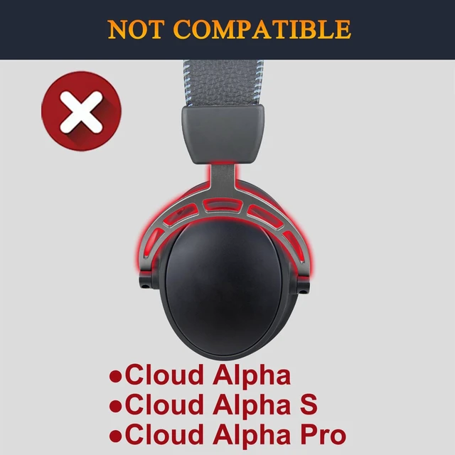 Alt view image 3 of 5 - Lambskin Earpads for HyperX Cloud (2/3/3S/1/Pro) - Black Also for Cloud (Flight/Flight2/Stinger/Stinger2/Stinger 2 Core/Core), CloudX (Stinger/Flight) Headset