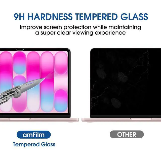 Alt view image 6 of 6 - Screen Protector for MacBook Neo 13'' 2026 Tempered Glass | Scratch Protection, Easy to Instllation & Bubble Free, HD Clear, Ultra Thin (Regular 13 inch)