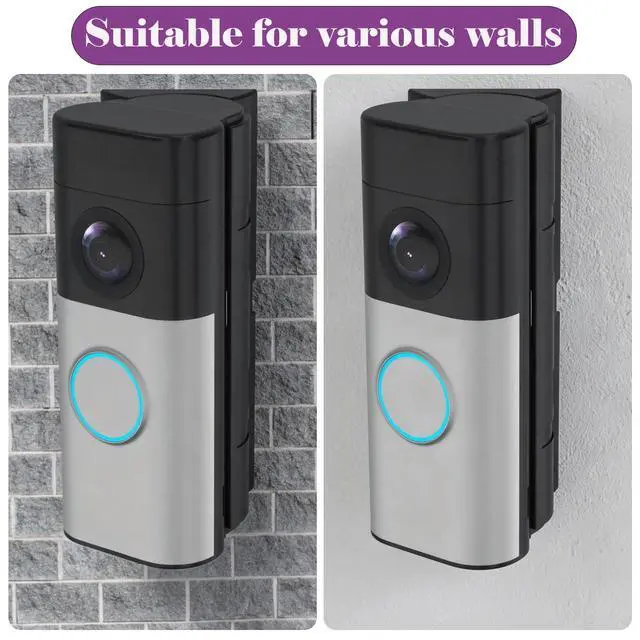 Alt view image 6 of 6 - Adjustable Doorbell Angle Mount, 0-45° Anti-Theft Doorbell Mounting Bracket Compatible with Ring Wired Doorbell Plus/Pro (2026 Latest Models) & Battery Doorbell Plus/Pro (2nd Gen)