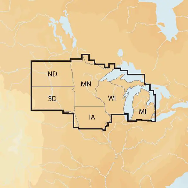 Main image of Plus Regions North Lake Charts on SD/MSD,Black