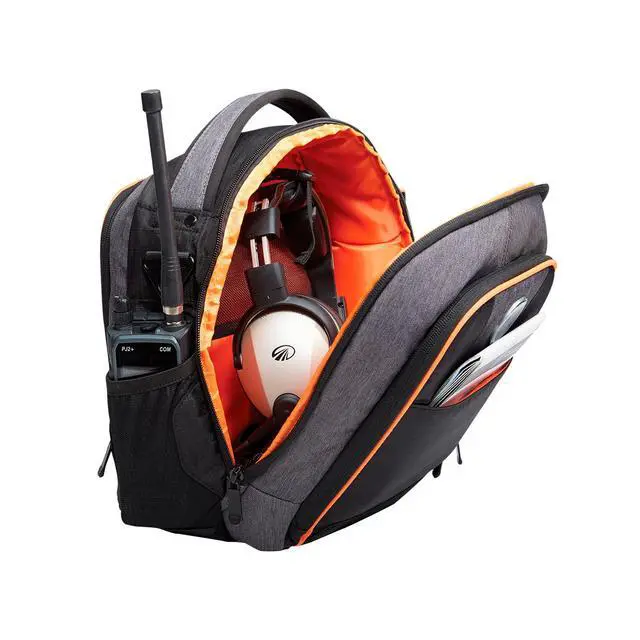 Alt view image 6 of 6 - Lift 2.0 Flight Bag | Protective Headset Compartment, Radio Slot, Keyring Clip, Flashlight & Fuel Tester Holders, High Visibility Interior