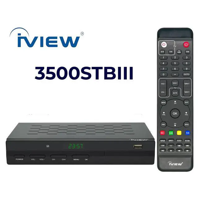 Alt view image 2 of 6 - 3500STB III, ATSC Digital Converter Box with Recording and Media Player, Analog to Digital, QAM Tuner, Channel 3/4, HDMI, A/V, USB, Learning Remote