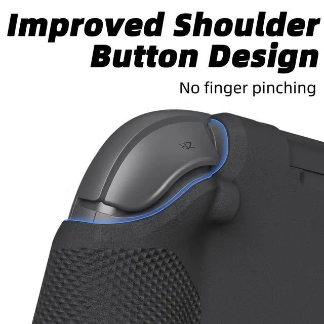 Alt view image 5 of 6 - Savage Raven by StandGrip for Nintendo Switch 2: A Soft Protective Case with Textured Grips Full Protection and Stand, Shock-Absorption Non-Slip and Anti-Scratch Cover - Galactic Purple