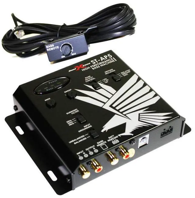 Alt view image 6 of 6 - Soundxtreme ST-AP5 Digital Bass Control Machine Bass Maximizer and Bass Restoration Processor with Epicenter Reconstruction Bass Knob Dash Mount Remote Control -2nd Gen