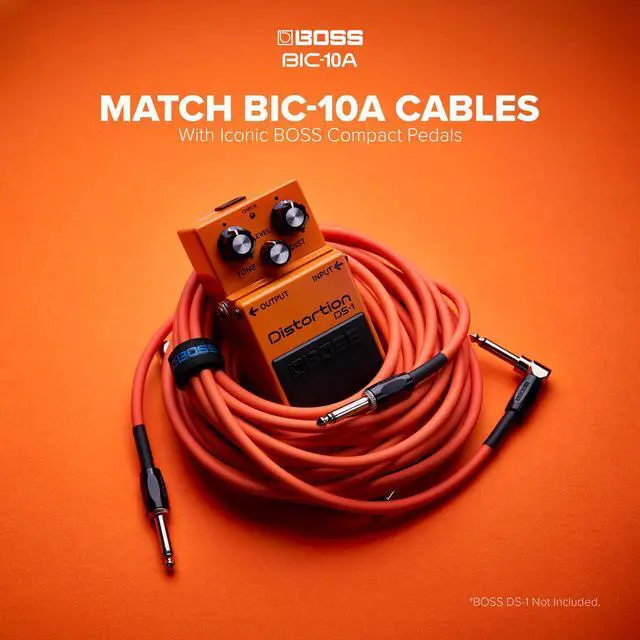 Alt view image 5 of 6 - BIC-10A Series | Instrument Cable | Straight to Right-Angle ¼-Inch Connectors | 10ft./3m Length | Quiet Operation & Durable | Six Color Options | Straight to Angled 6.3mm Jack | 3m | High Quality Guit
