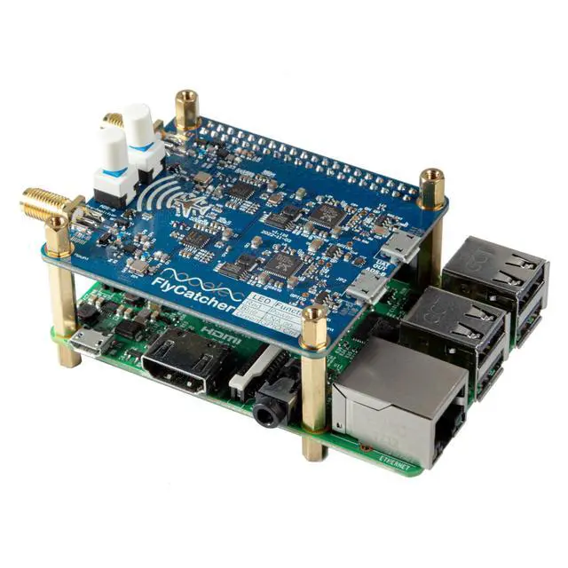 Alt view image 3 of 6 - Flycatcher - High Performance Dual-Channel RTL-SDR Raspberry Pi HAT for Flight Tracking & Aviation Monitoring. ADS-B 1090MHz and UAT 978MHz Software Defined Radio w/Local & Remote LNA Bypass