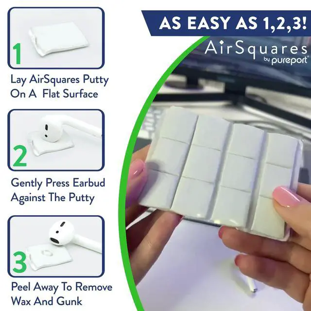Alt view image 4 of 6 - Cleaner Kit for Airpods by | the Original Earbud Cleaning Putty Compatible with Airpods & Earbuds, Remove Wax, Dirt & Gunk from Tech Devices, As Seen on NBC's Today Show (12 Pack) | Compatible with Ai