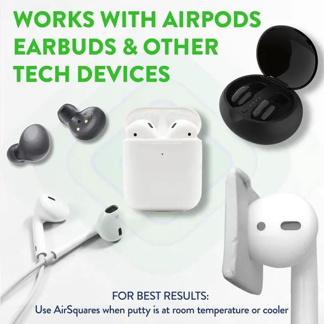 Alt view image 5 of 6 - Cleaner Kit for Airpods by | the Original Earbud Cleaning Putty Compatible with Airpods & Earbuds, Remove Wax, Dirt & Gunk from Tech Devices, As Seen on NBC's Today Show (12 Pack) | Compatible with Ai